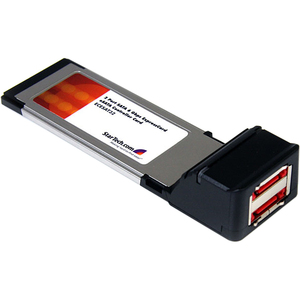 StarTech.com 2 Port SATA 6 Gbps ExpressCard eSATA Controller Card - 2 x 7-pin Male Serial ATA/600 External SATA