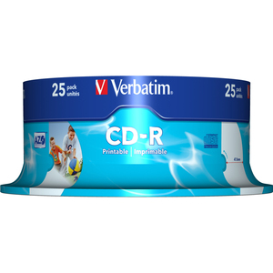 Verbatim DataLifePlus 43439 CD Recordable Media - CD-R - 52x - 700 MB - 25 Pack Spindle