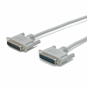 StarTech.com 10 ft Straight Through Serial Parallel Cable - DB25 M/M - DB-25 Male - DB-25 Male - 3.05m - Gray