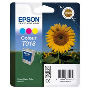 Epson T018 Ink Cartridge - Colour
