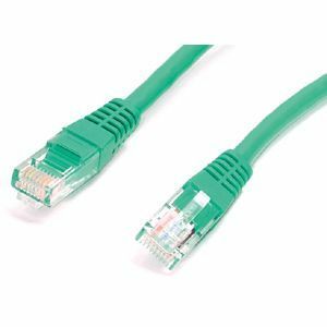 StarTech.com 1 ft Green Molded Cat5e UTP Patch Cable - Category 5e - 1 ft - 1 x RJ-45 Male - Green