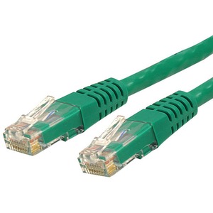 StarTech.com 3 ft Green Molded Cat6 UTP Patch Cable - ETL Verified - Category 6 - 3 ft - 1 x RJ-45 Male Network