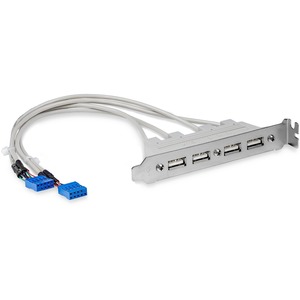 StarTech.com 4 Port USB A Female Slot Plate Adapter