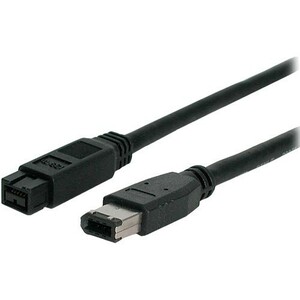 StarTech.com 1 ft IEEE-1394 Firewire Cable 9-6 M/M - Male FireWire - Male FireWire - 1ft - Black