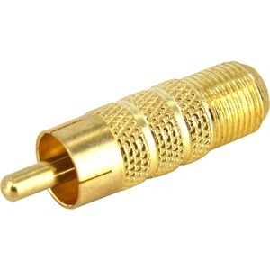 StarTech.com RCA to F Type Coaxial Adapter M/F - 1 x F Connector Female Audio/Video