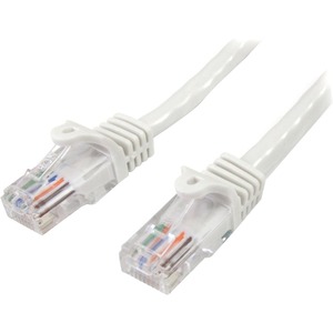 StarTech.com 7ft White Snagless Cat5e UTP Patch Cable - Category 5e - 7 ft - 1 x RJ-45 Male Network - White