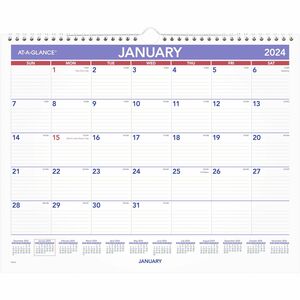 At-A-Glance Monthly Wall Calendar - Julian Dates - Monthly - 1 Year - January 2022 till December 2022 - 1 Month Single Page Layout - 15" x 12" Sheet Size - 2" x 1.75" Block -