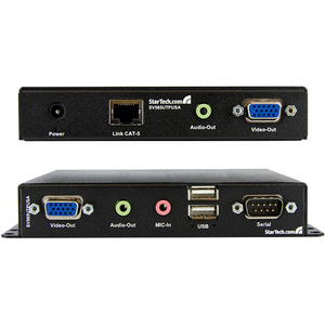StarTech.com USB VGA KVM Console Extender w/ Serial Andamp; Audio Over Cat5 UTP - 1000 ft - 1 Computers - 1