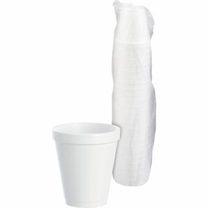 Dart 8 oz Insulated Foam Cups - 25 / Bag - White - Foam - Tea, Coffee, Juice, Soft Drink, Hot Drink, Cold Drink, Cappuccino, Hot Chocolate