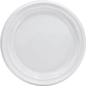 Dart Famous Service Impact Plastic Dinnerware - - Polystyrene, Foam, Plastic - White - Glossy - 500 / Carton