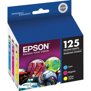 Epson DURABrite T125520 Original Ink Cartridge - Inkjet - 305 Pages - Cyan, Magenta, Yellow - 1 Each