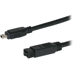 StarTech.com 10 ft IEEE-1394 Firewire 800 Cable 9-4 M/M - 1 x Male FireWire - 1 x Male FireWire - Black