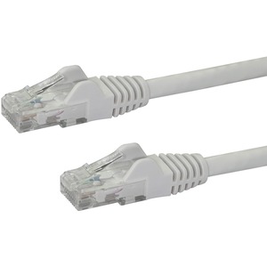 StarTech.com 15 ft White Snagless Cat6 UTP Patch Cable - Category 6 - 15 ft - 1 x RJ-45 Male Network - 1 x RJ-45 Male Network - White