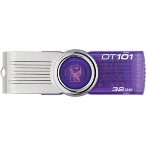 Kingston DataTraveler 101 G2 DT101G2/32GB 32 GB USB 2.0 Flash Drive - Purple - 1 Pack