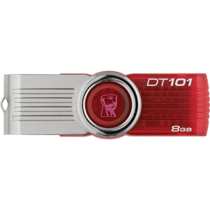 Kingston DataTraveler 101 G2 DT101G2/8GB 8 GB USB 2.0 Flash Drive - Red - 1 Pack
