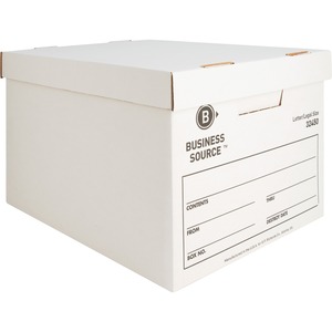 Bankers Box Letter/Legal Size Storage Boxes, 4 per Carton, White,  Small/Large Office - Basic Duty