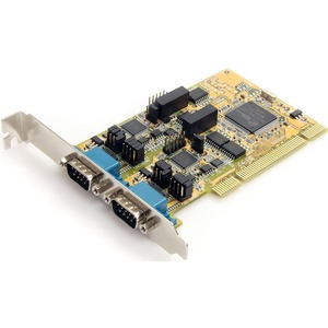 Startech 2 X 9 Pin Db 9 Male Rs 232 422 485 Serial Universal Pci Pci2s232485i