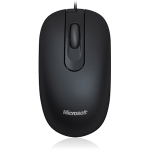 Microsoft 200 Mouse - Optical Wired - Black