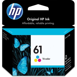 HP 61 (CH562WN) Original Ink Cartridge - Inkjet - 165 Pages - Cyan, Magenta, Yellow - 1 Each
