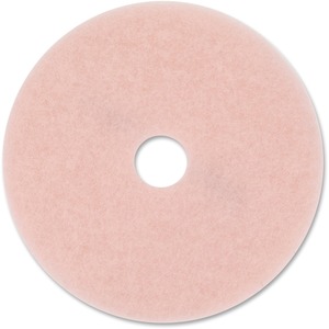 3M Eraser Burnish Pad 3600 - 5/Carton - Synthetic Fiber - Pink