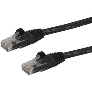 StarTech.com 50 ft Black Snagless Cat6 UTP Patch Cable - Category 6 - 50 ft - 1 x RJ-45 Male Network