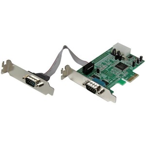 StarTech.com 2 Port Low Profile Native RS232 PCI Express Serial Card with 16550 UART - 2 x 9-pin DB-9 Male RS-232 Serial PCI Express