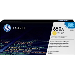 HP 650A (CE272A) Original Toner Cartridge - Single Pack - Laser - 15000 Pages - Yellow - 1 Each