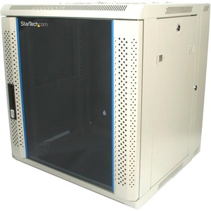 StarTech.com 12U 19in Hinged Wall Mount Server Rack Cabinet w/ Vented Glass Door - 19 12U