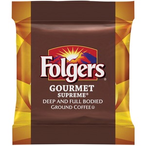 Folgers® Gourmet Supreme Coffee Ground - Regular - Dark/Bold - 1.8 oz - 42 / Carton