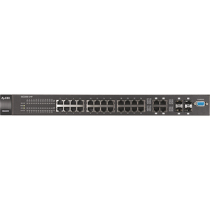 Zyxel 28 Ports Manageable 4 X Expansion Slots 1000base T 28 4 X Network Expansion Slot Shared Sfp Slot 4 X Sfp Slots 2 Layer Supported Redundant Power Supply 2 Year Gs220024p