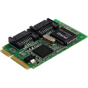 StarTech.com 2 Port Mini PCI Express Internal SATA II Controller Card - 2 x 7-pin Serial ATA/300 Serial ATA - PCI Express