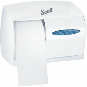 Scott Coreless Double Roll Bathroom Tissue Dispenser - Roll Dispenser - 2 x Roll - 7.6" Height x 11" Width x 6" Depth - ABS Plastic - White - Durable - 1 Each
