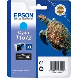Epson UltraChrome K3 T1572 Ink Cartridge - Cyan