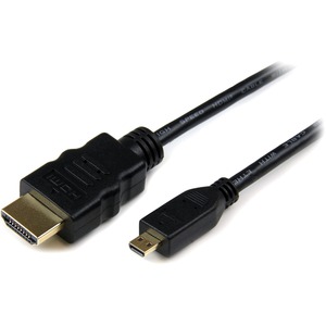 StarTech.com 3 ft High Speed HDMI Cable with Ethernet - HDMI to HDMI Micro - M/M