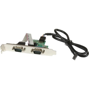 StarTech.com 24in Internal USB Motherboard Header to 2 Port Serial RS232 Adapter - DB-9 Male Serial - IDC Female Serial - 24