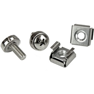StarTech.com 100 Pkg M5 Mounting Screws and Cage Nuts for Server Rack Cabinet - Rack Screw