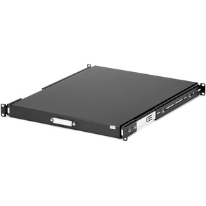 StarTech.com 22in Black Deep Sliding Server Rack Cabinet Shelf - 25 kg x Maximum Weight Capacity
