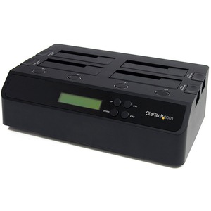 StarTech.com 4 Bay USB 3.0/ eSATA Hard Drive Duplicator Dock for 2.5inch Andamp; 3.5inch SATA/ IDE SSD HDD - Standalone