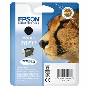 Epson DURABrite Ultra T0711 Ink Cartridge - Black