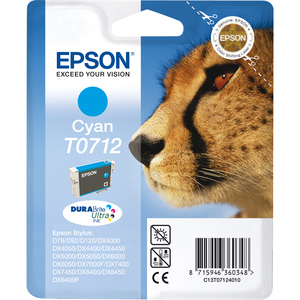 Epson DURABrite Ultra T0712 Ink Cartridge - Cyan