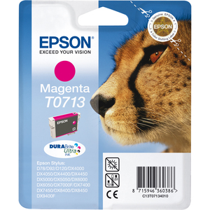 Epson DURABrite Ultra T0713 Ink Cartridge - Magenta