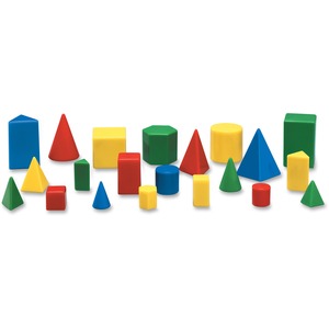 Learning Resources Mini GeoSolids Shapes Set - Theme/Subject: Fun - Skill Learning: Shape, Color, Geometry - 5 Year & Up - 32 Pieces - Assorted
