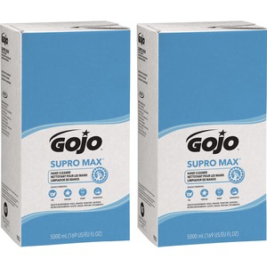 Gojo® PRO TDX Refill Supro Max Hand Cleaner - 1.3 gal (5 L) - Pump Bottle Dispenser - Oil Remover, Grease Remover, Paint Remover, Adhesive Remover - Skin - Moisturizing - Beig