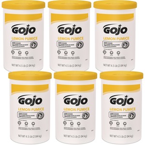Gojo® Lemon Pumice Hand Cleaner - Lemon ScentFor - 4.50 lb - Dirt Remover, Grease Remover, Tar Remover, Oil Remover, Asphalt Remover, Soil Remover - Hand, Industrial - Solvent