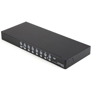 StarTech.com 16 Port 1U Rackmount USB KVM Switch Kit with OSD and Cables - 16 Port - 1U - Rack-mountable
