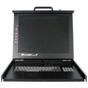 StarTech.com 1U 19in Rackmount LCD Console with Integrated 8 Port KVM Switch - Built-in KVM Switch - 8 Computers - 48.3 cm 19 Active Matrix TFT LCD - 8 x HD-15 V