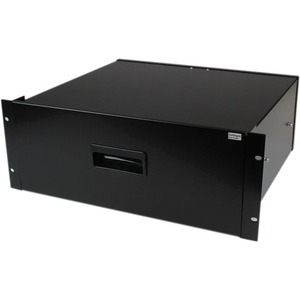 StarTech.com 4U Black Steel Storage Drawer for 19in Racks and Cabinets - Steel