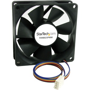StarTech.com 80x25mm Computer Case Fan with PWM - 1 x 80mm Lubricate Bearing