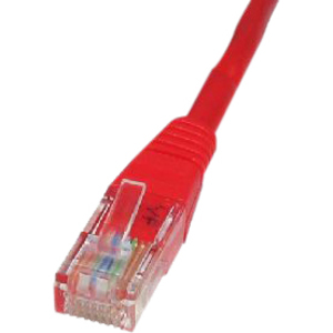 Cables Direct RJ-601R 1 m Category 5e Network Cable for Network Device Red
