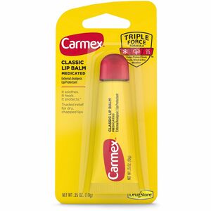 Carmex Medicated Classic Lip Balm - Cream - 0.35 fl oz - Tube - Applicable on Lip - Moisturising - 6 / Box